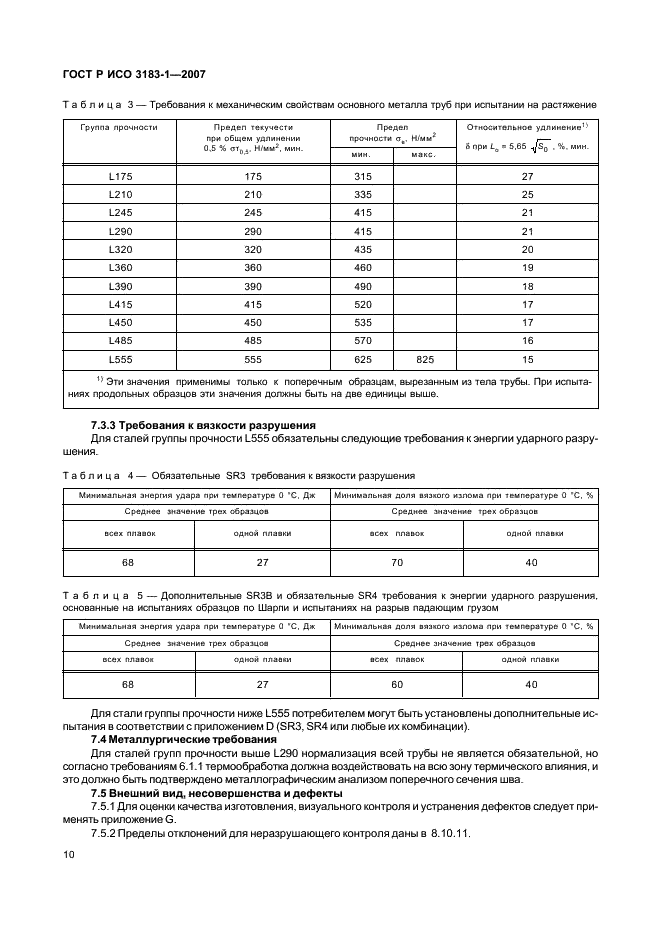 ГОСТ Р ИСО 3183-1-2007 14 страница