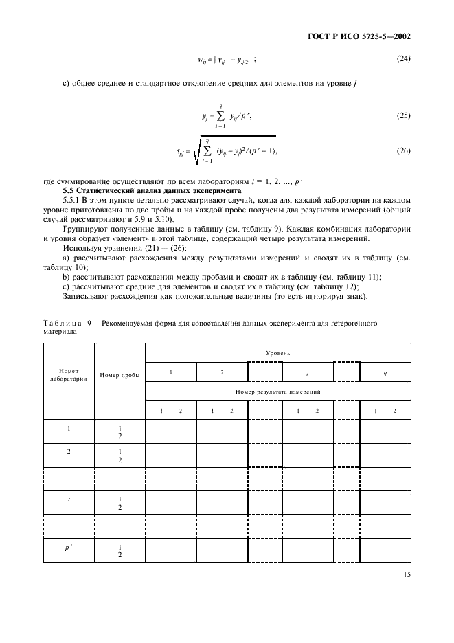 ГОСТ Р ИСО 5725-5-2002 26 страница