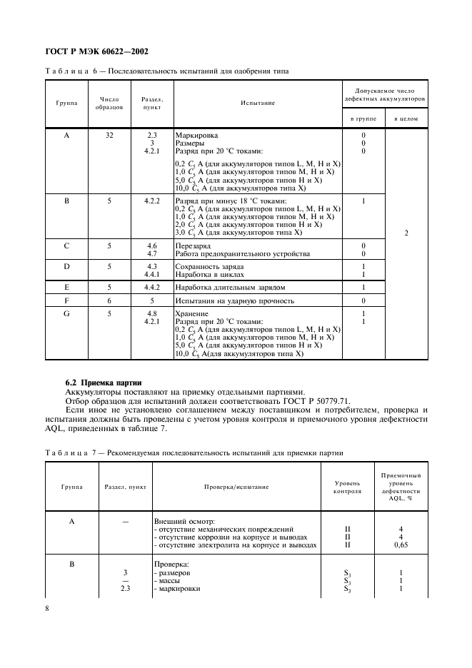 ГОСТ Р МЭК 60622-2002 11 страница