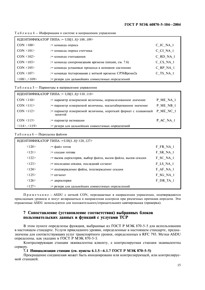 ГОСТ Р МЭК 60870-5-104-2004 18 страница