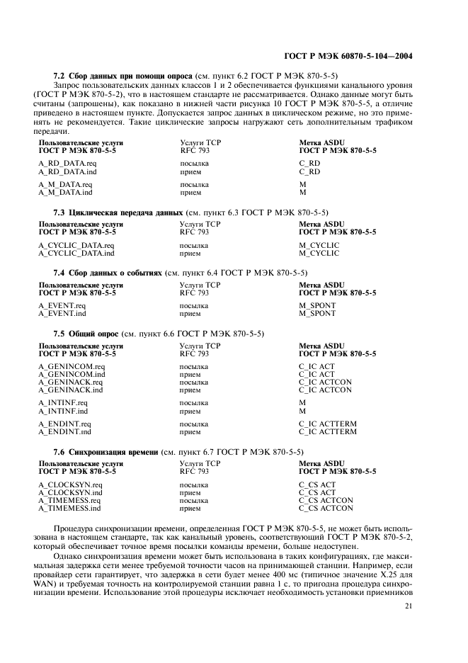 ГОСТ Р МЭК 60870-5-104-2004 24 страница